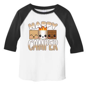 Campfire Camping Outdoor Friends Smores Happy Camper Cool Gift Toddler Fine Jersey T-Shirt