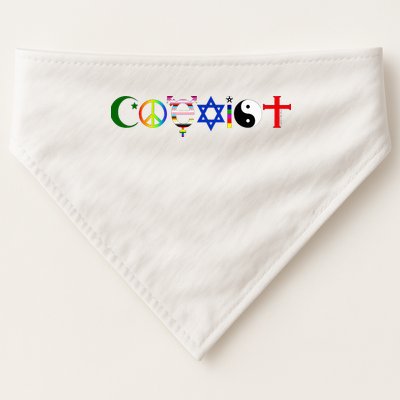 Coexist USA-Made Doggie Bandana