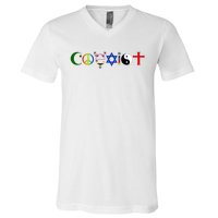 Coexist V-Neck T-Shirt