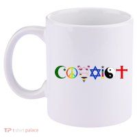 Coexist 11oz C Handle Ceramic Mug