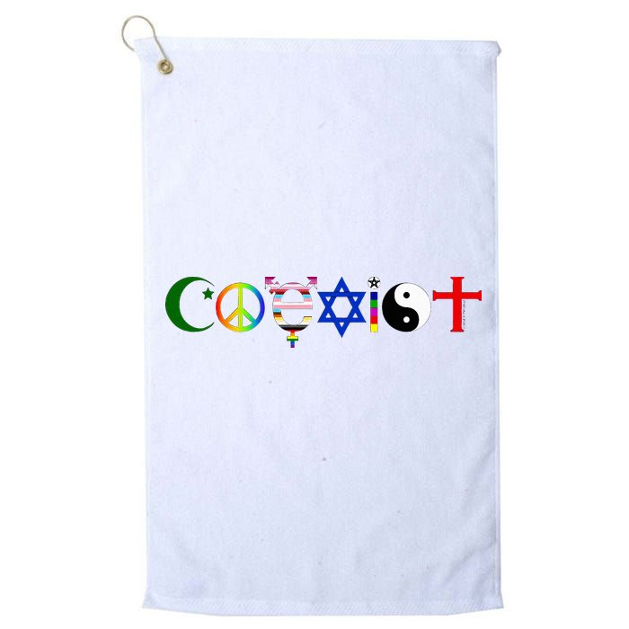 Coexist Golf Towel