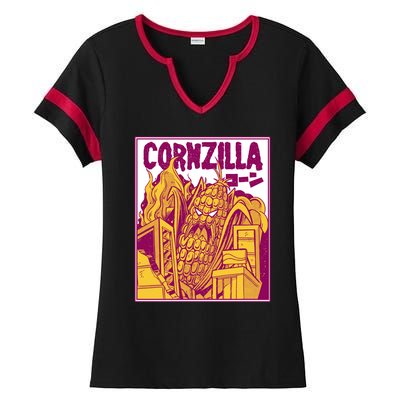 Cornzilla Ladies Halftime Notch Neck Tee