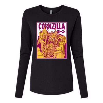 Cornzilla Womens Cotton Relaxed Long Sleeve T-Shirt