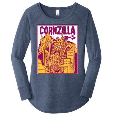 Cornzilla Women's Perfect Tri Tunic Long Sleeve Shirt