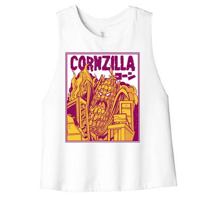 Cornzilla Women's Racerback Cropped Tank