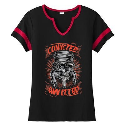 Convicted Ladies Halftime Notch Neck Tee