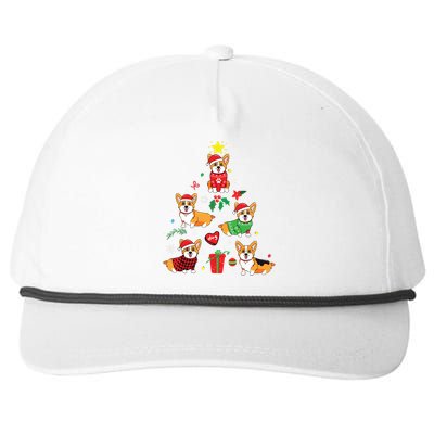 Corgi Christmas Ornament Tree Decor Funny Dog Gift Snapback Five-Panel Rope Hat