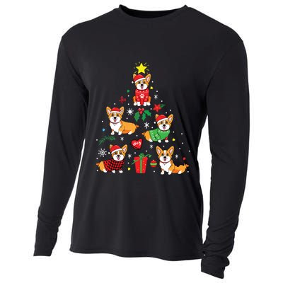 Corgi Christmas Ornament Tree Decor Funny Dog Gift Cooling Performance Long Sleeve Crew
