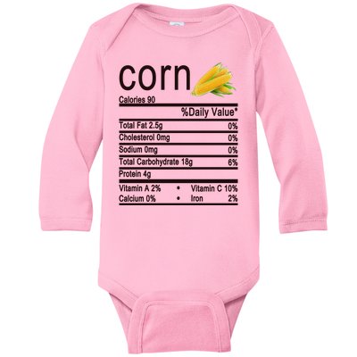 Corn Baby Long Sleeve Bodysuit