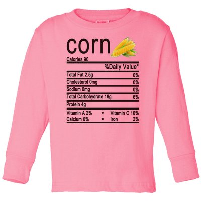 Corn Toddler Long Sleeve Shirt