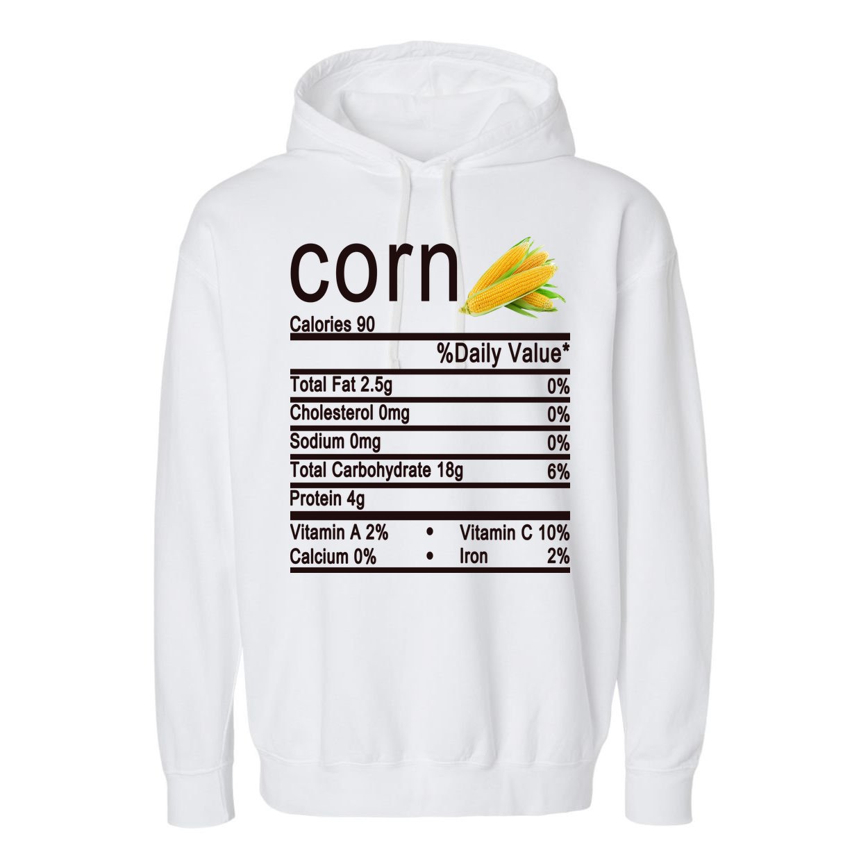 Corn Garment-Dyed Fleece Hoodie