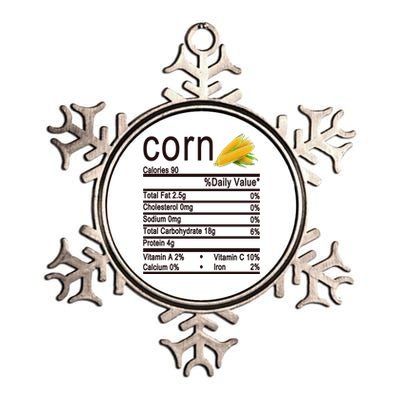 Corn Metallic Star Ornament