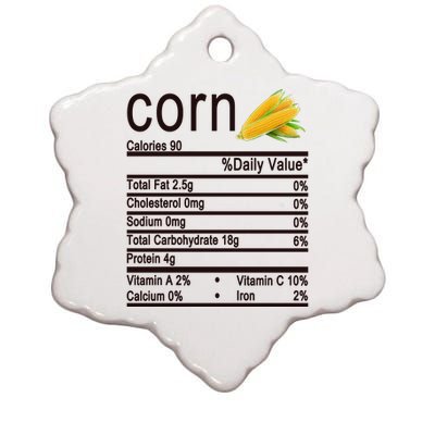 Corn Ceramic Star Ornament