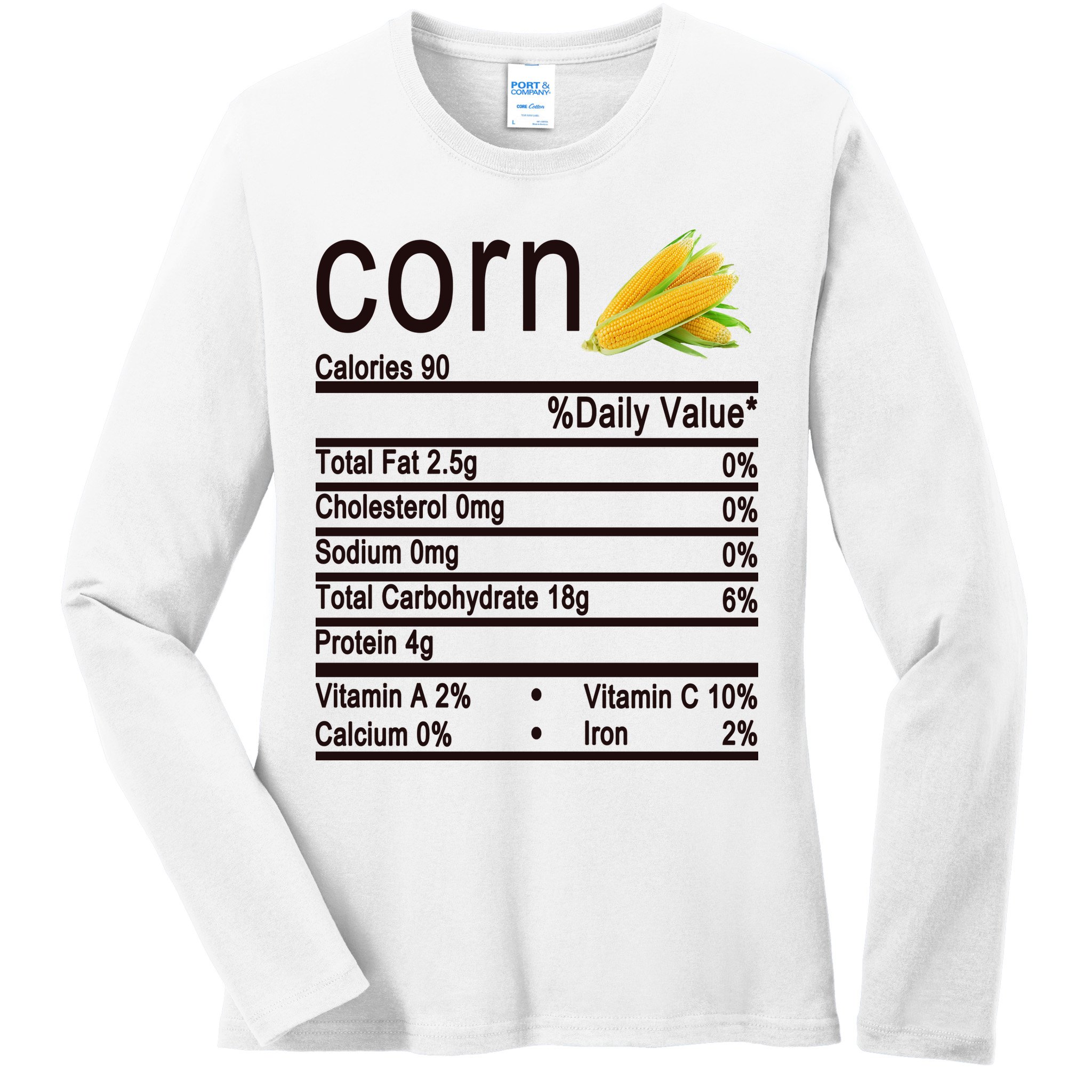 Corn Ladies Long Sleeve Shirt