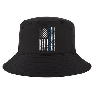 Colon Cancer Ribbon Cool Comfort Performance Bucket Hat