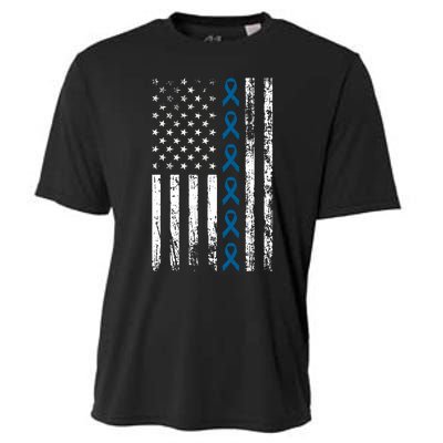 Colon Cancer Ribbon Cooling Performance Crew T-Shirt