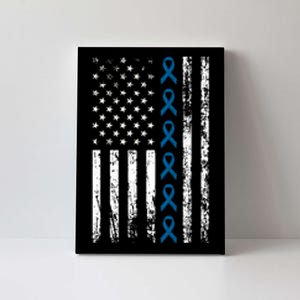 Colon Cancer Ribbon Canvas