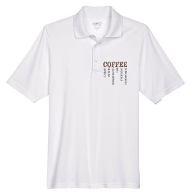 Coffee Christ Offers Forgiveness For Everyone Everywhere Men's Origin Performance Piqué Polo