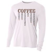 Coffee Christ Offers Forgiveness For Everyone Everywhere Cooling Performance Long Sleeve Crew