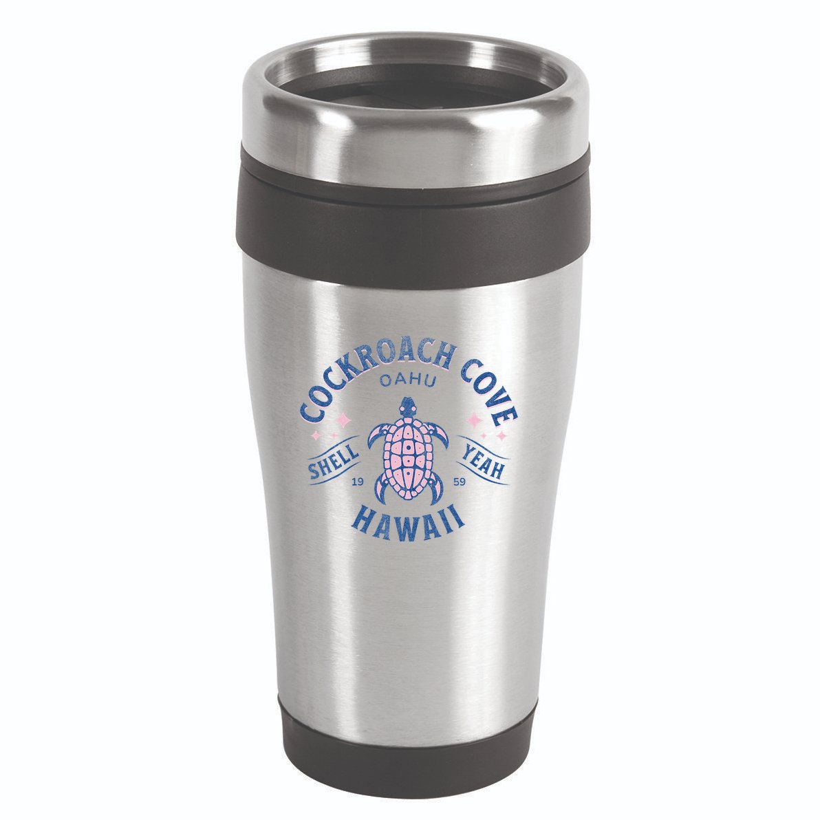 Cockroach Cove Oahu Hawaii Sea Turtle 16oz Travel Tumbler
