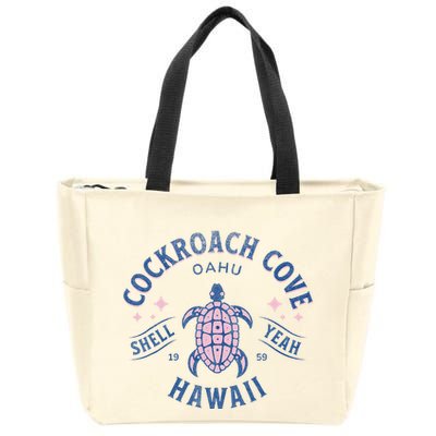 Cockroach Cove Oahu Hawaii Sea Turtle Zip Tote Bag