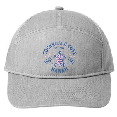Cockroach Cove Oahu Hawaii Sea Turtle 7-Panel Snapback Hat