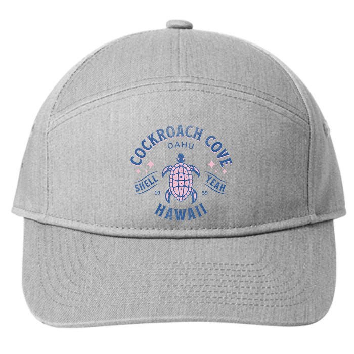 Cockroach Cove Oahu Hawaii Sea Turtle 7-Panel Snapback Hat