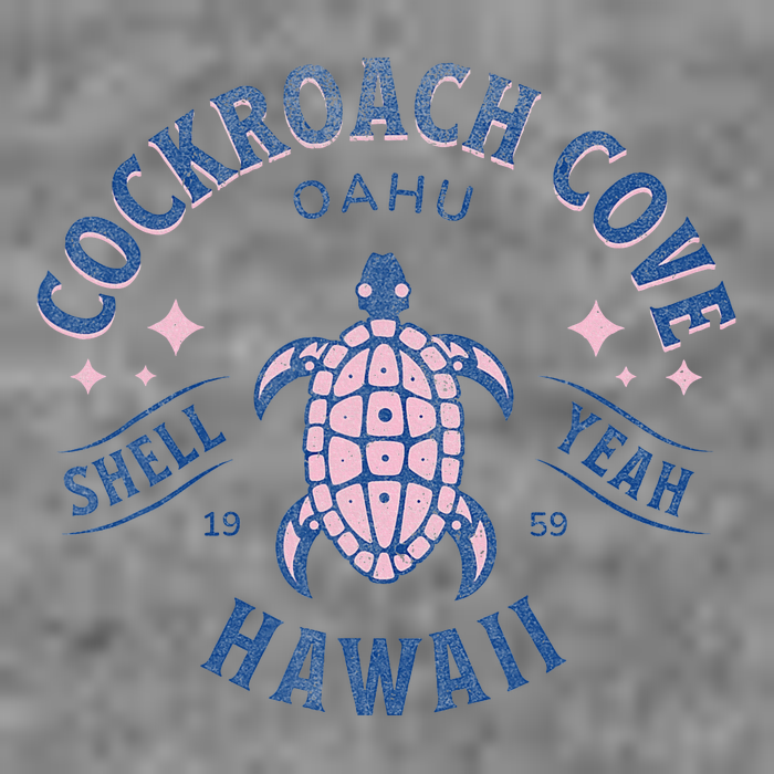 Cockroach Cove Oahu Hawaii Sea Turtle 7-Panel Snapback Hat