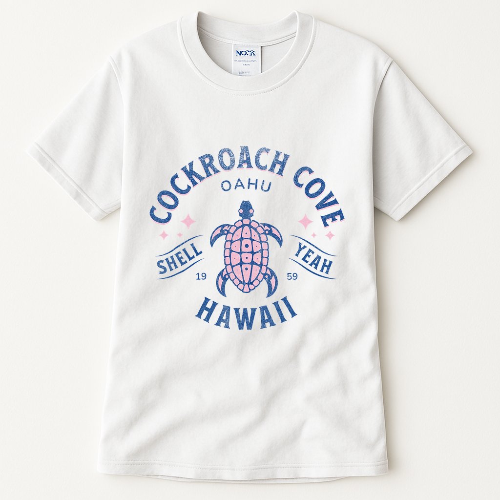 Cockroach Cove Oahu Hawaii Sea Turtle Tall T-Shirt