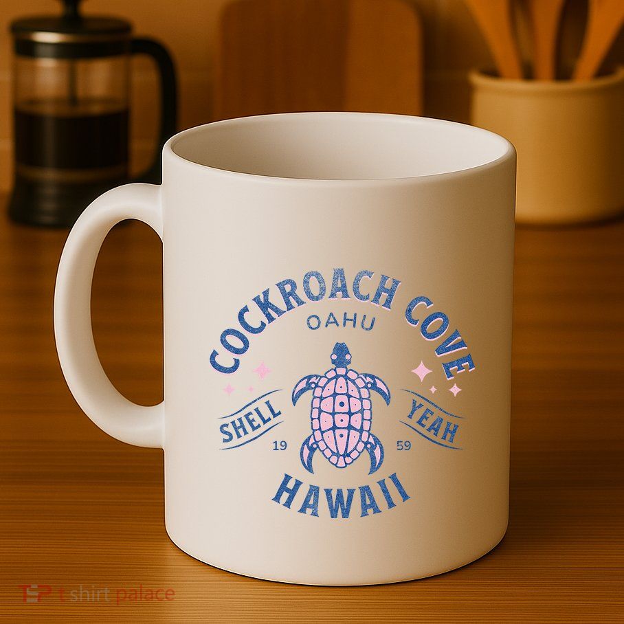 Cockroach Cove Oahu Hawaii Sea Turtle Mug