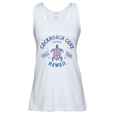 Cockroach Cove Oahu Hawaii Sea Turtle Ladies Essential Flowy Tank