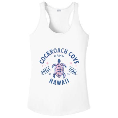 Cockroach Cove Oahu Hawaii Sea Turtle Ladies PosiCharge Competitor Racerback Tank