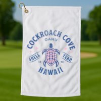 Cockroach Cove Oahu Hawaii Sea Turtle Golf Towel