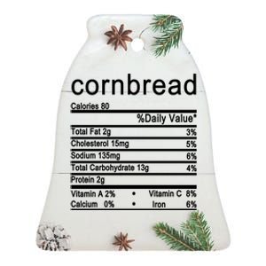 Cornbread Ceramic Bell Ornament