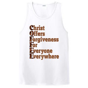 Coffee Christ Offers Forgiveness For Everyone Everywhere  PosiCharge Competitor Tank