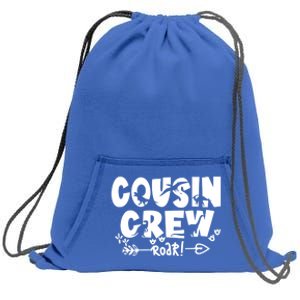 Cousin Crew Of Dinosaur Team Cousin Crew Meaningful Gift Sweatshirt Cinch Pack Bag