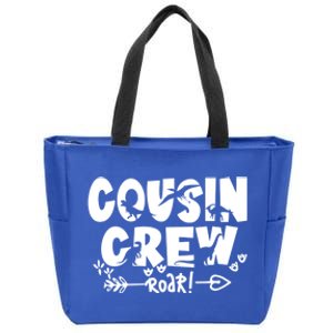 Cousin Crew Of Dinosaur Team Cousin Crew Meaningful Gift Zip Tote Bag