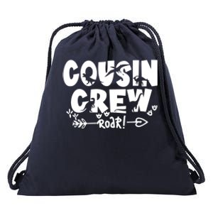 Cousin Crew Of Dinosaur Team Cousin Crew Meaningful Gift Drawstring Bag