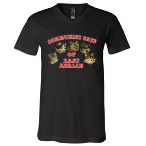 Communist Cats Of East Berlin Kitten Saying V-Neck T-Shirt