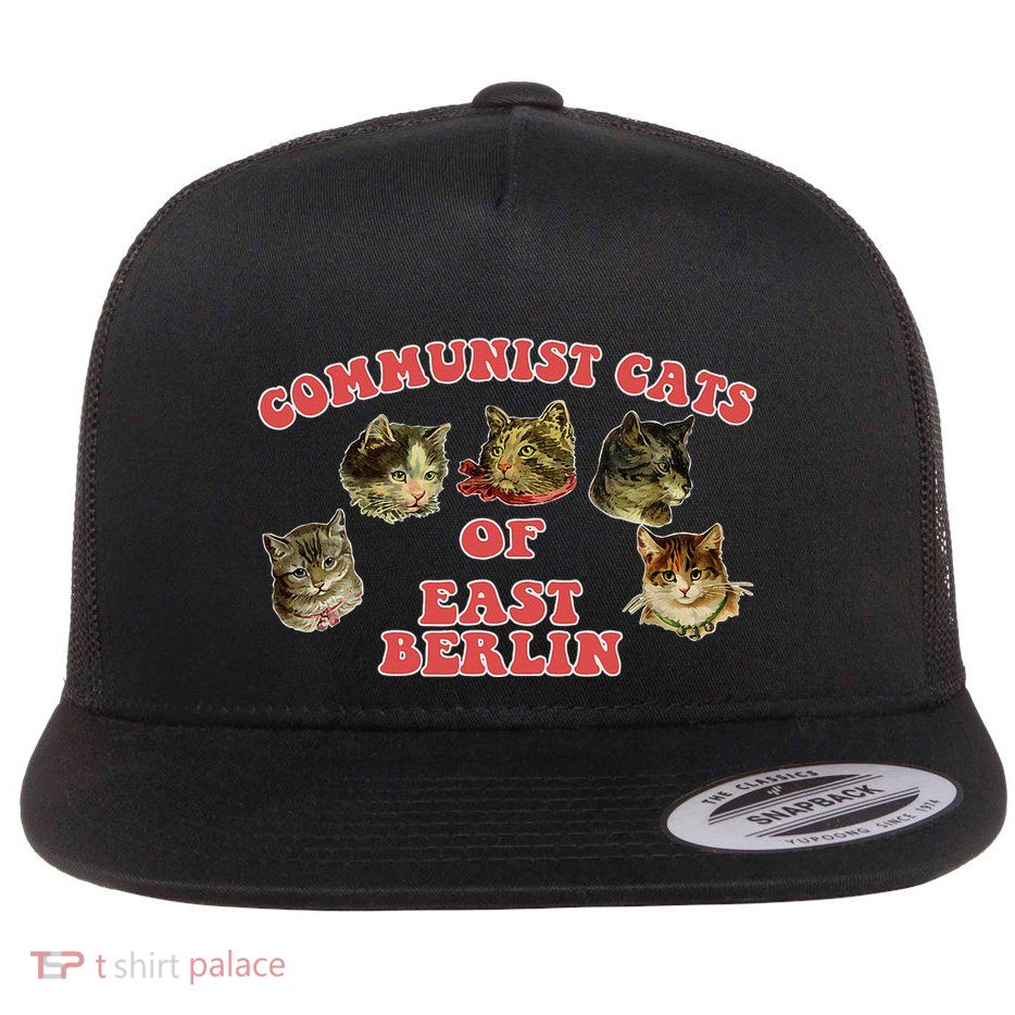 Communist Cats Of East Berlin Kitten Saying Flatbill Hat