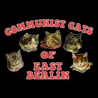 Communist Cats Of East Berlin Kitten Saying Cooling Performance Long Sleeve Crew