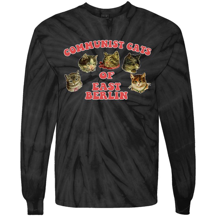 Communist Cats Of East Berlin Kitten Saying Tie-Dye Long Sleeve Shirt