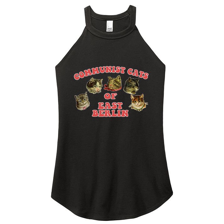 Communist Cats Of East Berlin Kitten Saying Women's Perfect Tri Rocker Tank