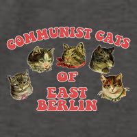 Communist Cats Of East Berlin Kitten Saying Vector Backpack