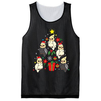 Cockatiel Christmas Ornament Tree Xmas Mom Dad Bird Gift Mesh Reversible Basketball Jersey Tank