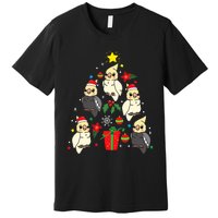 Cockatiel Christmas Ornament Tree Xmas Mom Dad Bird Gift Premium T-Shirt