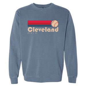 Cool Cleveland Ohio Baseball Garment-Dyed Sweatshirt