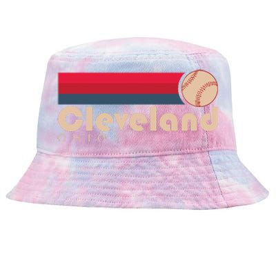 Cool Cleveland Ohio Baseball Tie-Dyed Bucket Hat