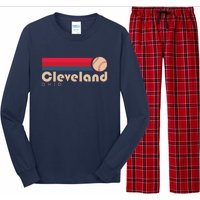 Cool Cleveland Ohio Baseball Long Sleeve Pajama Set