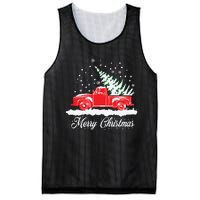 Christmas Classic Old Red Truck Vintage Pick Up Xmas Tree Mesh Reversible Basketball Jersey Tank